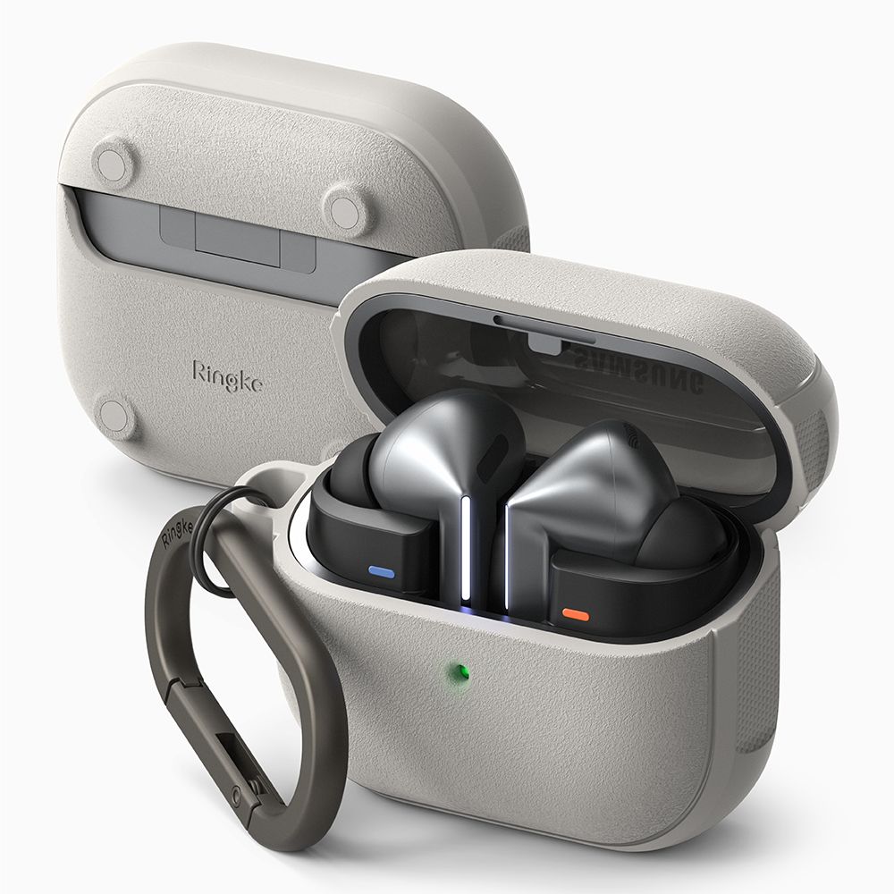 iTok webáruház - Samsung Ringke Onyx MagSafe tok Samsung Galaxy Buds 3 / 3 Pro készülékhez (szürke) 8 Ringke Onyx MagSafe Case for Samsung Galaxy Buds 3 / 3 Pro (szürke)