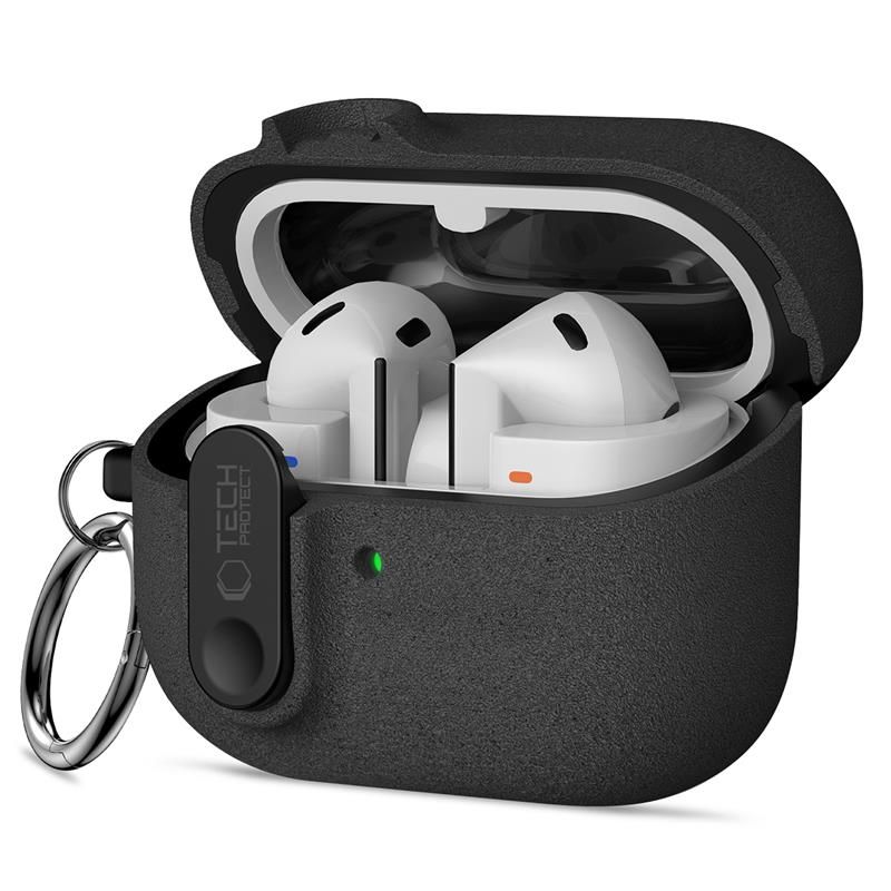 iTok webáruház - Tech-Protect Tech-Protect Slim Hook tok Samsung Galaxy Buds 3 / 3 FE / 3 Pro (fekete) 1 Tech-Protect Slim Hook Case for Samsung Galaxy Buds 3 / 3 FE / 3 Pro (fekete)
