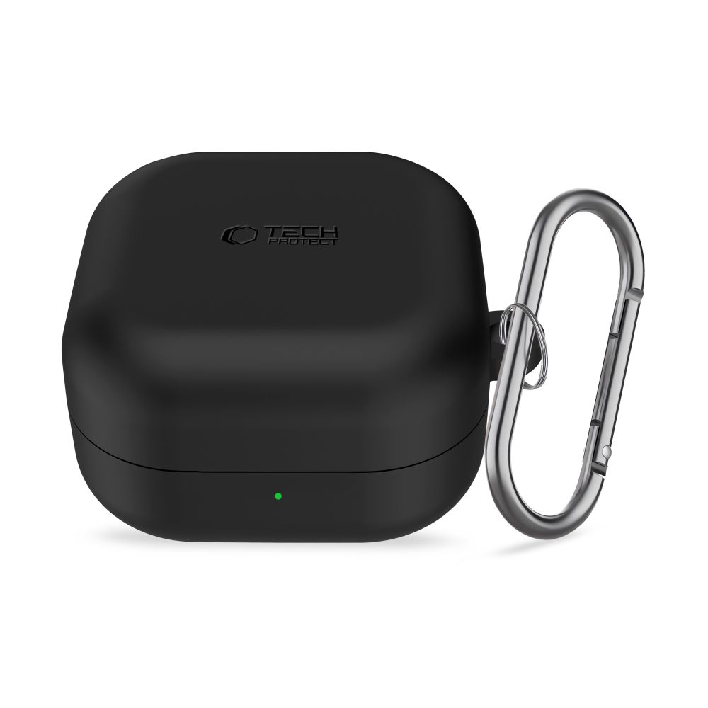 iTok webáruház - Tech-Protect Tech-Protect szilikon kampós tok Samsung Galaxy Buds 4 / 4 Pro készülékhez (fekete) 3 Tech-Protect Silicone Hook Case for Samsung Galaxy Buds 4 / 4 Pro (fekete)