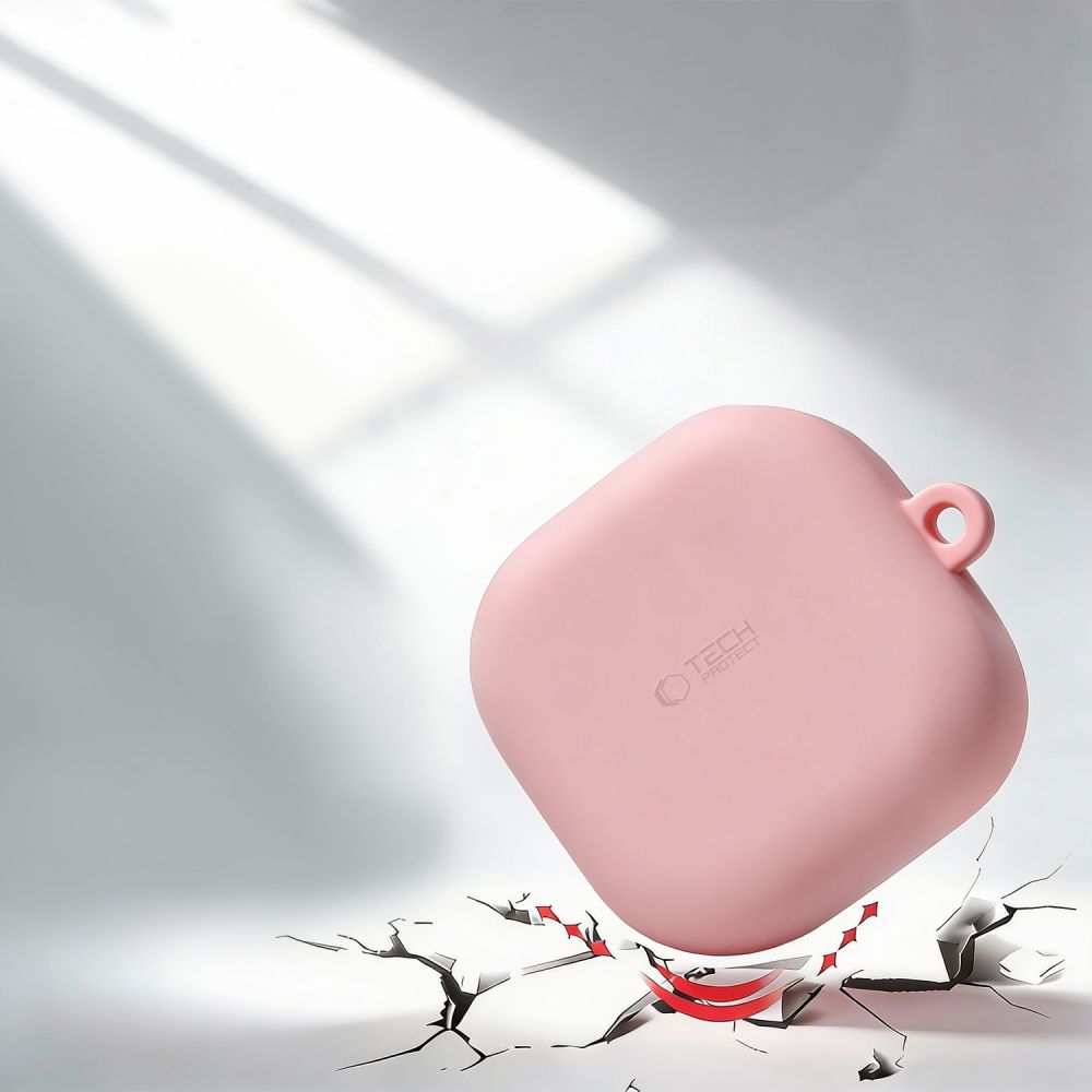 iTok webáruház - Tech-Protect Tech-Protect szilikon kampós tok Samsung Galaxy Buds 4 / 4 Pro készülékhez (fekete) 4 Tech-Protect Silicone Hook Case for Samsung Galaxy Buds 4 / 4 Pro (fekete)