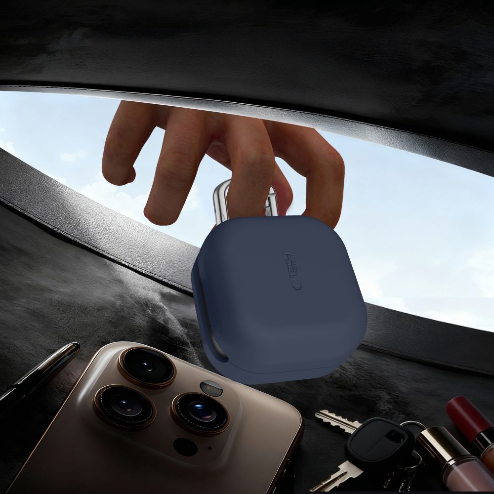 iTok webáruház - Tech-Protect Tech-Protect szilikon kampós tok Samsung Galaxy Buds 4 / 4 Pro készülékhez (fekete) 5 Tech-Protect Silicone Hook Case for Samsung Galaxy Buds 4 / 4 Pro (fekete)