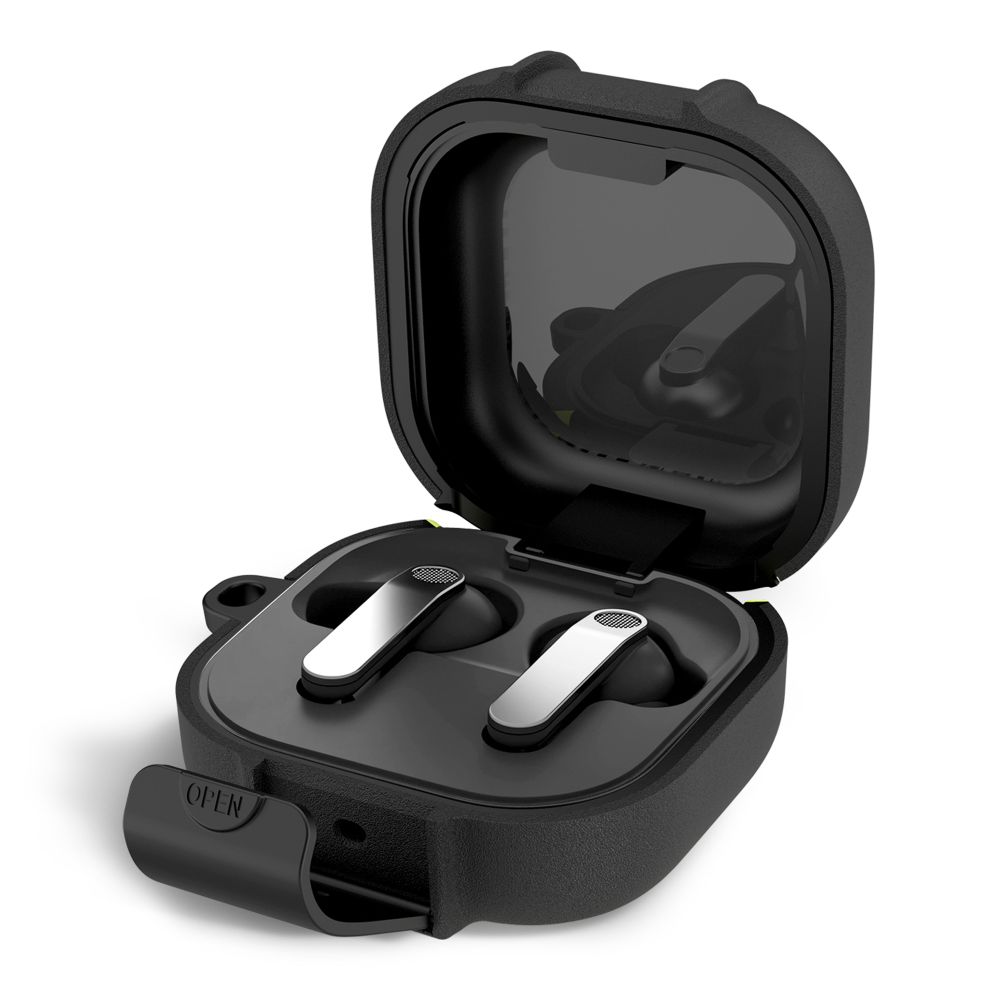 iTok webáruház - Tech-Protect Tech-Protect Slim Hook tokvédő tok Samsung Galaxy Buds 4 / 4 Pro készülékhez (fekete) 1 Tech-Protect Slim Hook Case for Samsung Galaxy Buds 4 / 4 Pro (fekete)
