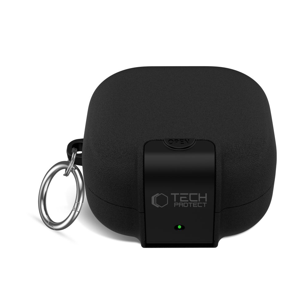 iTok webáruház - Tech-Protect Tech-Protect Slim Hook tokvédő tok Samsung Galaxy Buds 4 / 4 Pro készülékhez (fekete) 2 Tech-Protect Slim Hook Case for Samsung Galaxy Buds 4 / 4 Pro (fekete)