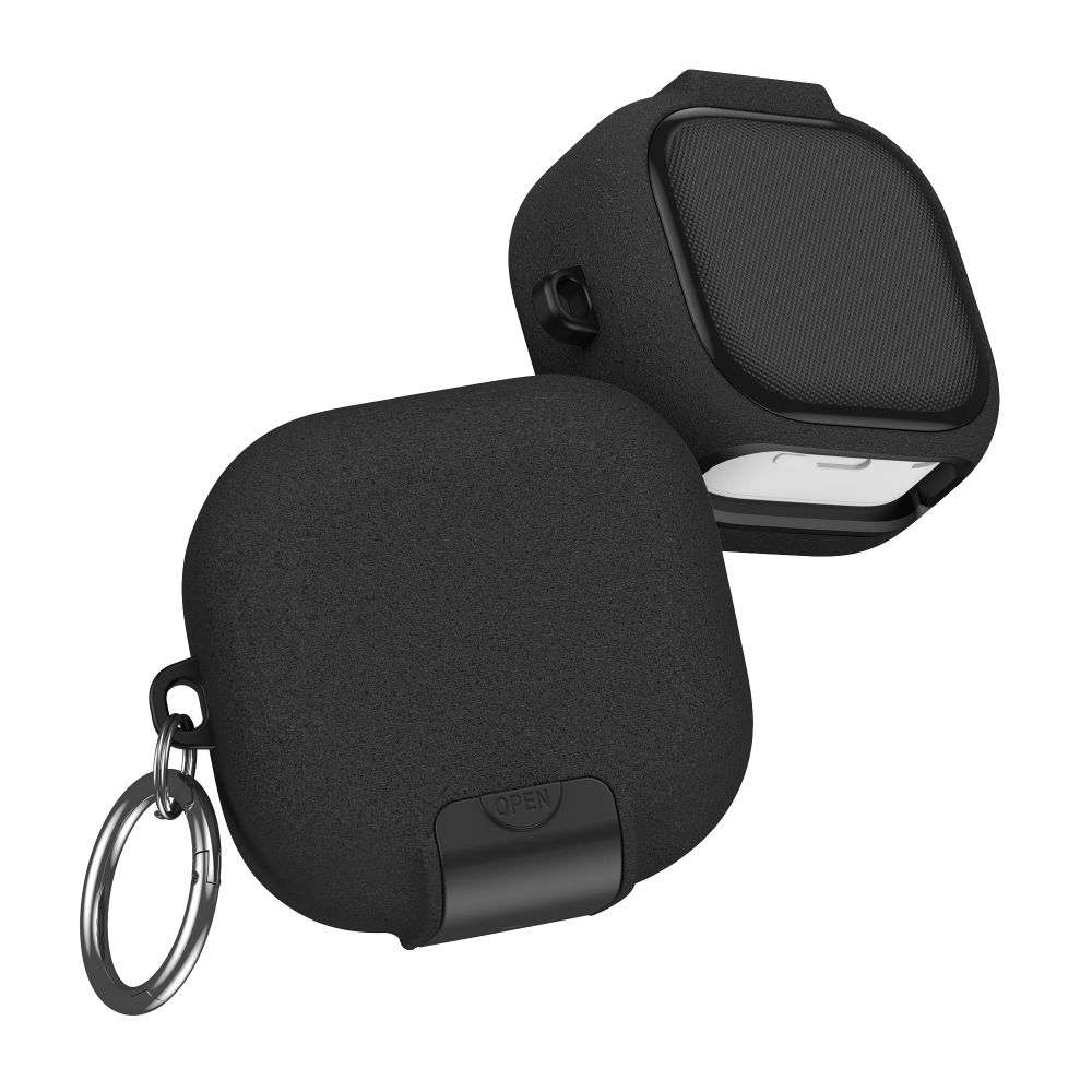 iTok webáruház - Tech-Protect Tech-Protect Slim Hook tokvédő tok Samsung Galaxy Buds 4 / 4 Pro készülékhez (fekete) 4 Tech-Protect Slim Hook Case for Samsung Galaxy Buds 4 / 4 Pro (fekete)