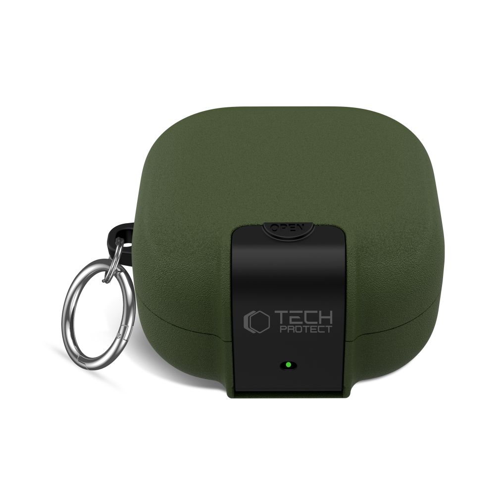 iTok webáruház - Tech-Protect Tech-Protect Slim Hook tok Samsung Galaxy Buds 4 / 4 Pro tok tok (zöld) 2 Tech-Protect Slim Hook Case for Samsung Galaxy Buds 4 / 4 Pro (zöld)