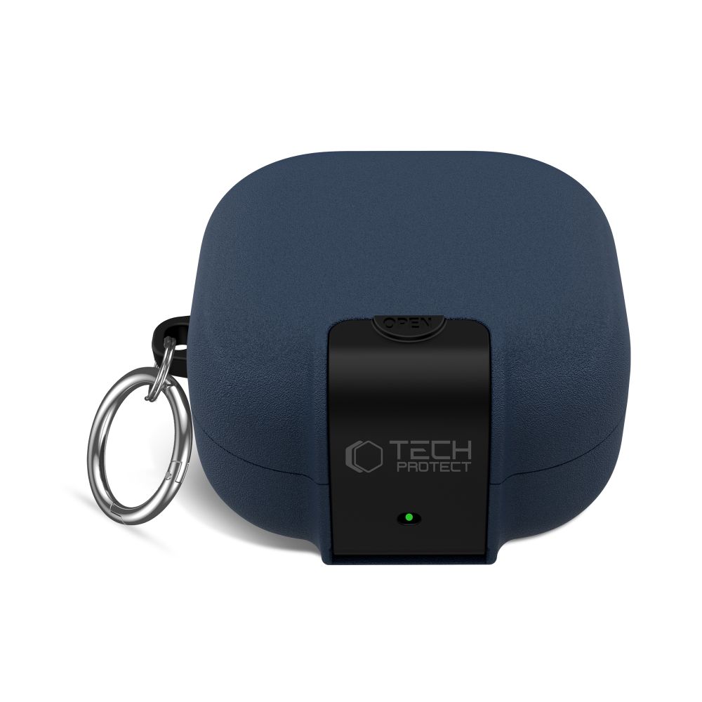 iTok webáruház - Tech-Protect Tech-Protect Slim Hook tok Samsung Galaxy Buds 4 / 4 Pro (sötétkék) 2 Tech-Protect Slim Hook Case for Samsung Galaxy Buds 4 / 4 Pro (sötétkék)