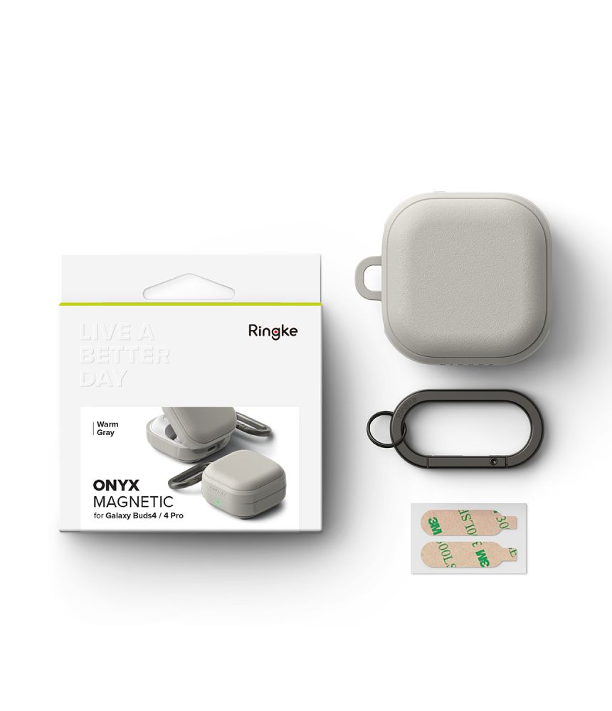 iTok webáruház - Samsung Ringke Onyx Magnetic tok Samsung Galaxy Buds 4 / 4 Pro (szürke) 7 Ringke Onyx Magnetic Case for Samsung Galaxy Buds 4 / 4 Pro (szürke)