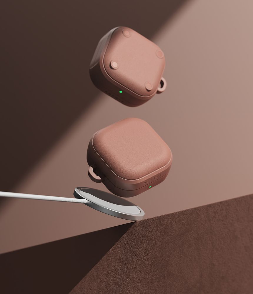 iTok webáruház - Samsung Ringke Onyx Magnetic tok Samsung Galaxy Buds 4 / 4 Pro (rózsaszín) 3 Ringke Onyx Magnetic Case for Samsung Galaxy Buds 4 / 4 Pro (rózsaszín)