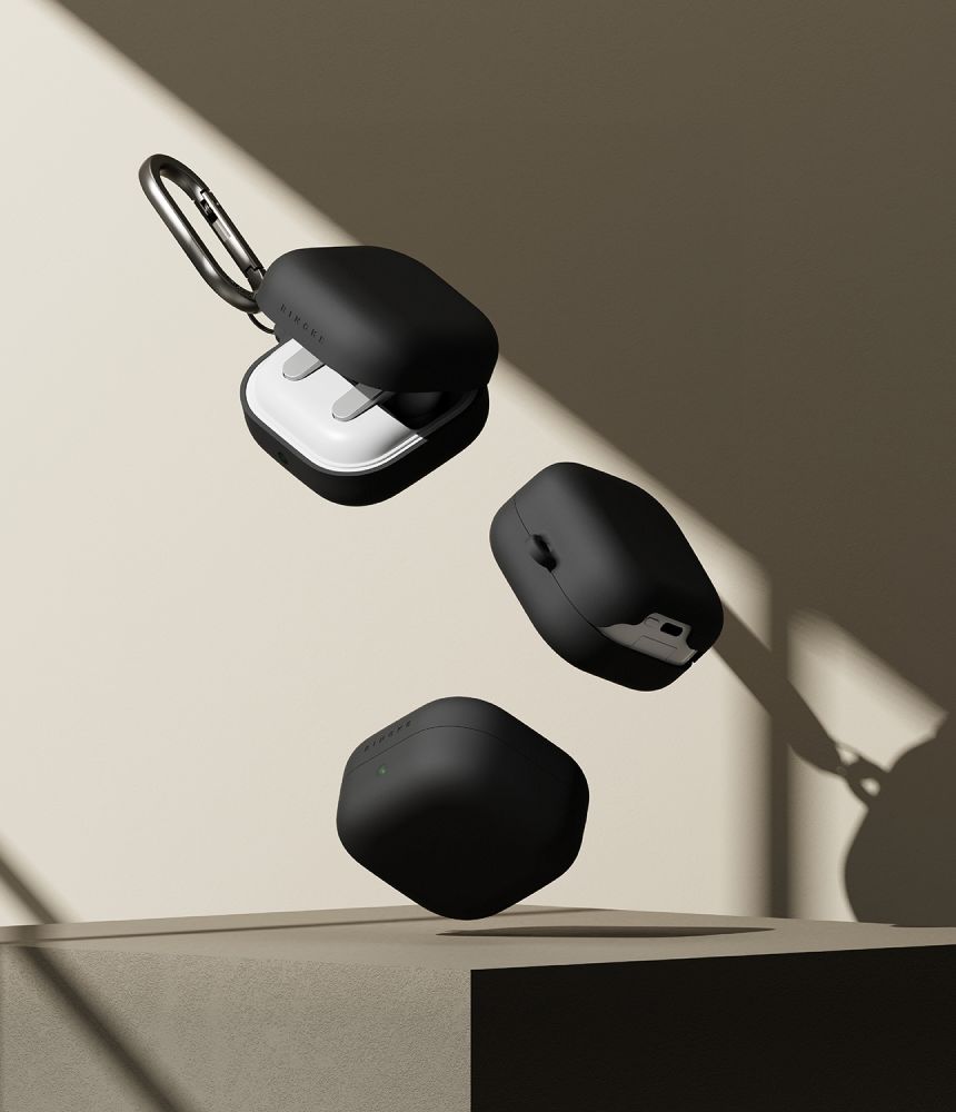 iTok webáruház - Samsung Ringke szilikon tok Samsung Galaxy Buds 4 / 4 Pro (fekete) 4 Ringke Silicone Case for Samsung Galaxy Buds 4 / 4 Pro (fekete)