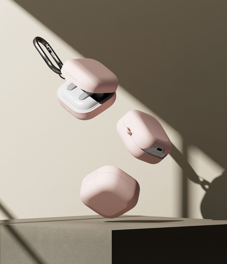 iTok webáruház - Samsung Ringke Silicone Case tok Samsung Galaxy Buds 4 / 4 Pro (rózsaszín) 4 Ringke Silicone Case for Samsung Galaxy Buds 4 / 4 Pro (rózsaszín)