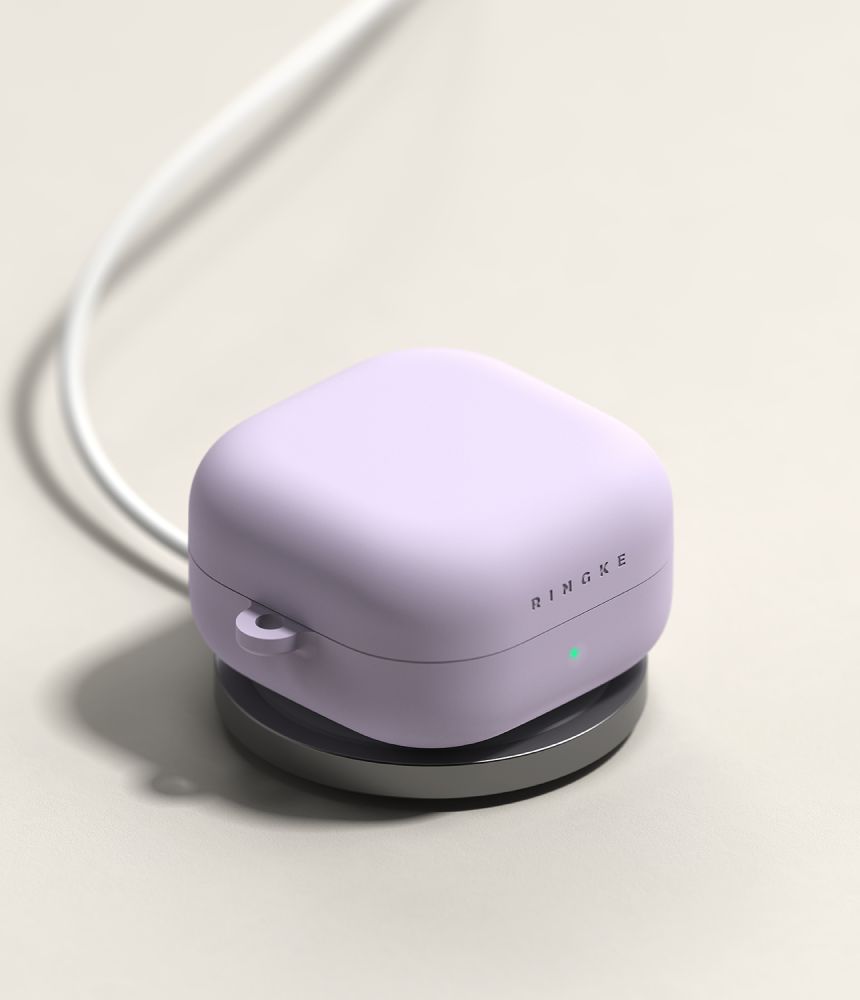 iTok webáruház - Samsung Ringke szilikon tok Samsung Galaxy Buds 4 / 4 Pro készülékhez (lila) 2 Ringke Silicone Case for Samsung Galaxy Buds 4 / 4 Pro (lila)