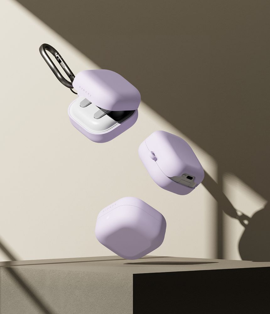 iTok webáruház - Samsung Ringke szilikon tok Samsung Galaxy Buds 4 / 4 Pro készülékhez (lila) 4 Ringke Silicone Case for Samsung Galaxy Buds 4 / 4 Pro (lila)