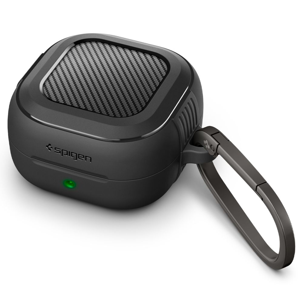 iTok webáruház - Samsung Spigen Rugged Armor tok Samsung Galaxy Buds 4 / 4 Pro (matt fekete) 1 Spigen Rugged Armor Case for Samsung Galaxy Buds 4 / 4 Pro (matt fekete)