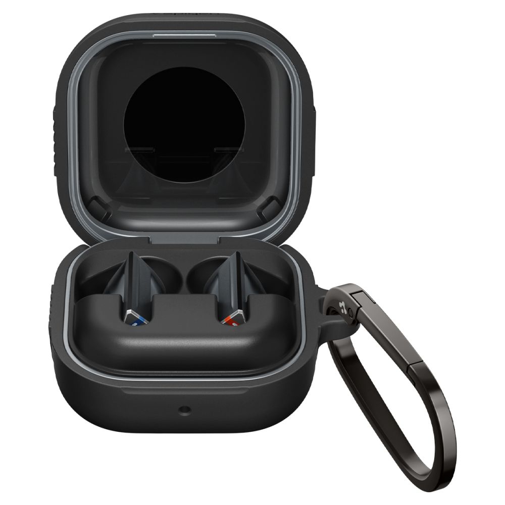 iTok webáruház - Samsung Spigen Rugged Armor tok Samsung Galaxy Buds 4 / 4 Pro (matt fekete) 3 Spigen Rugged Armor Case for Samsung Galaxy Buds 4 / 4 Pro (matt fekete)