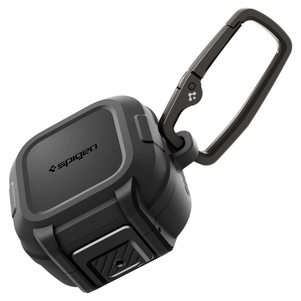 iTok webáruház - Samsung Spigen Lock Fit tok Samsung Galaxy Buds 4 / 4 Pro készülékhez (matt fekete) 4 Spigen Lock Fit Case for Samsung Galaxy Buds 4 / 4 Pro (matt fekete)