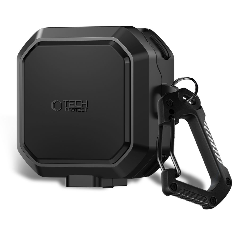 iTok webáruház - Tech-Protect Tech-Protect Carbonox MagSafe tok Samsung Galaxy Buds 4 / 4 Pro készülékhez (fekete) 1 Tech-Protect Carbonox MagSafe Case for Samsung Galaxy Buds 4 / 4 Pro (fekete)