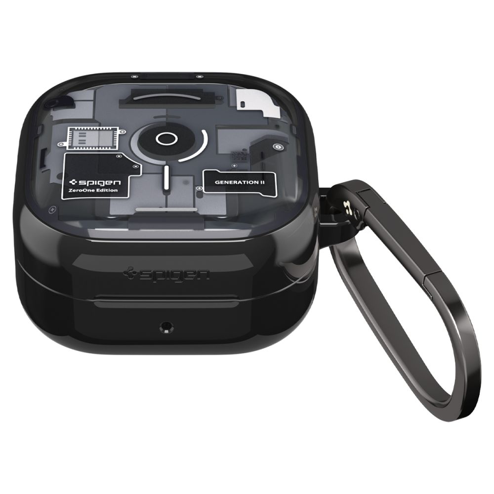 iTok webáruház - Samsung Spigen Ultra Hybrid Zero One tok Samsung Galaxy Buds 4 / 4 Pro (fekete) 2 Spigen Ultra Hybrid Zero One Case for Samsung Galaxy Buds 4 / 4 Pro (fekete)