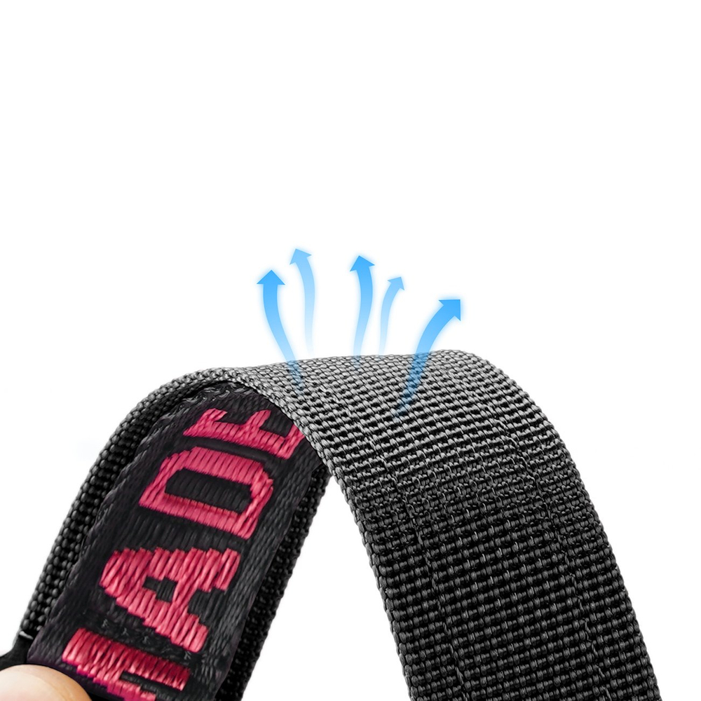 iTok webáruház - Dux Ducis Dux Ducis Outdoor nylon szíj Apple Watch Ultra, SE, 1–8, 42/44/45/49 mm – fekete-piros 4 Dux Ducis Strap (Outdoor Version) Apple Watch Ultra Strap, SE, 9, 8, 7, 6, 5, 4, 3, 2, 1 (49, 45, 44, 42 mm) Nylon Band Bracelet Black and Red