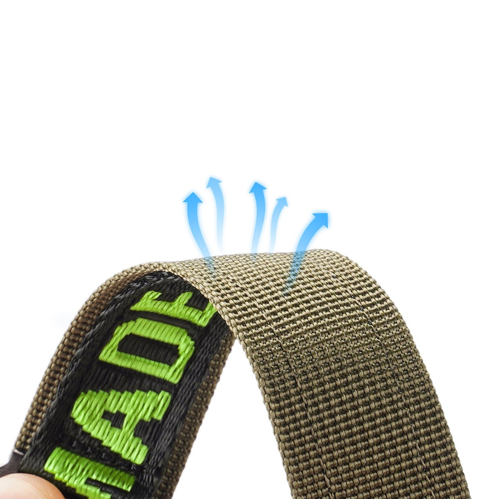 iTok webáruház - Dux Ducis Dux Ducis Outdoor Version nylon szíj Apple Watchhoz – fekete/zöld 4 Dux Ducis Strap (Outdoor Version) Apple Watch Ultra Strap, SE, 9, 8, 7, 6, 5, 4, 3, 2, 1 (49, 45, 44, 42 mm) Nylon Band Bracelet Black/Green