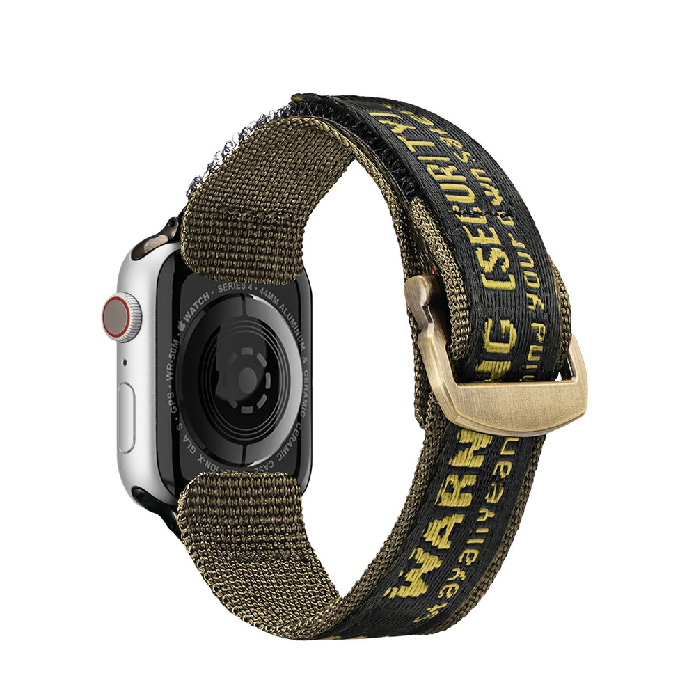 iTok webáruház - Dux Ducis Dux Ducis Outdoor Version nylon szíj Apple Watch Ultra, SE, 8, 7, 6, 5, 4, 3, 2, 1 készülékekhez, sárga 2 Dux Ducis Strap (Outdoor Version) Apple Watch Ultra strap, SE, 9, 8, 7, 6, 5, 4, 3, 2, 1 (49, 45, 44, 42 mm) nylon strap yellow bracelet