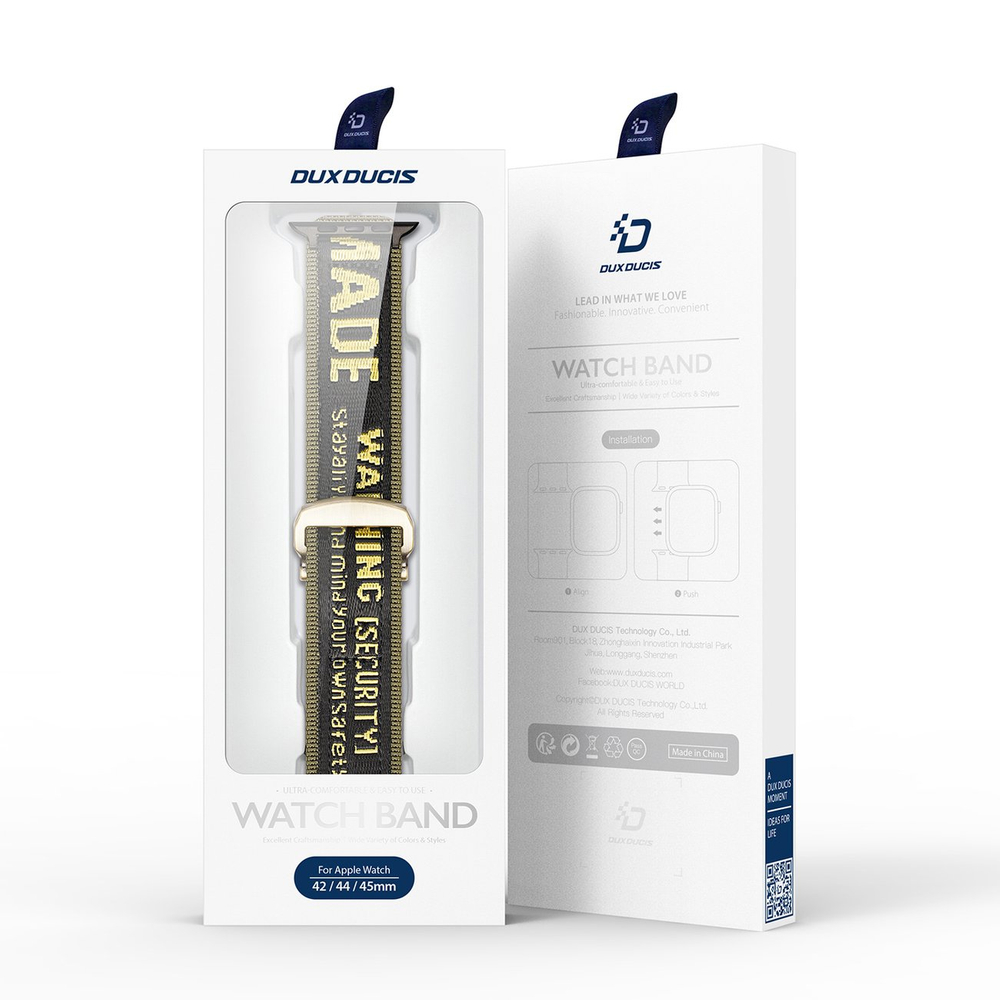 iTok webáruház - Dux Ducis Dux Ducis Outdoor Version nylon szíj Apple Watch Ultra, SE, 8, 7, 6, 5, 4, 3, 2, 1 készülékekhez, sárga 5 Dux Ducis Strap (Outdoor Version) Apple Watch Ultra strap, SE, 9, 8, 7, 6, 5, 4, 3, 2, 1 (49, 45, 44, 42 mm) nylon strap yellow bracelet