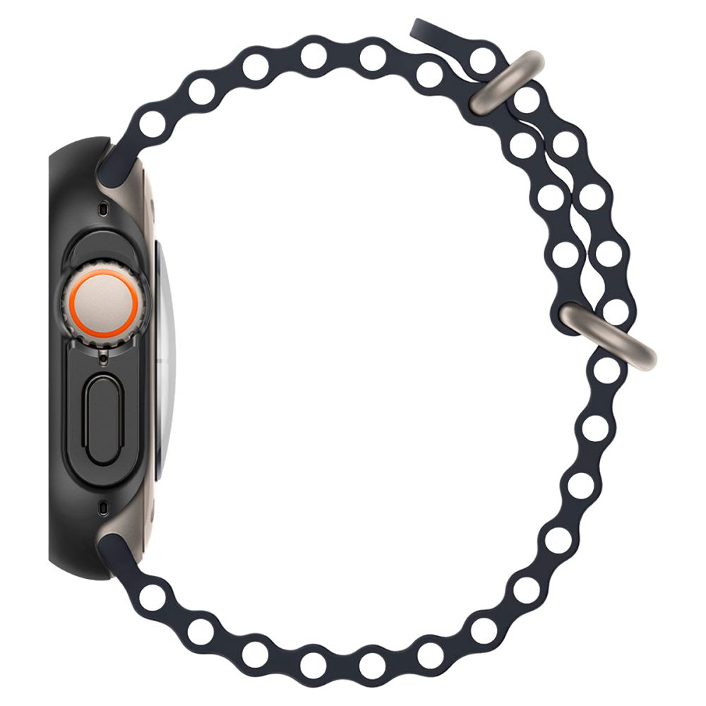 iTok webáruház - Spigen Spigen Thin Fit tok Apple Watch Ultra (49 mm) (fekete) 5 Spigen Thin Fit Case for Apple Watch Ultra (49mm) (fekete)
