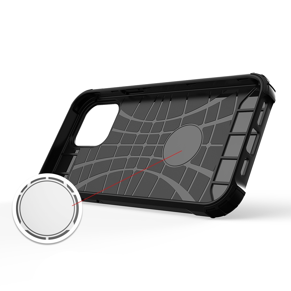 iTok webáruház - Hybrid Armor tok iPhone 13-hoz, arany 5 Hybrid Armor Case Tough Rugged Cover for iPhone 13 golden