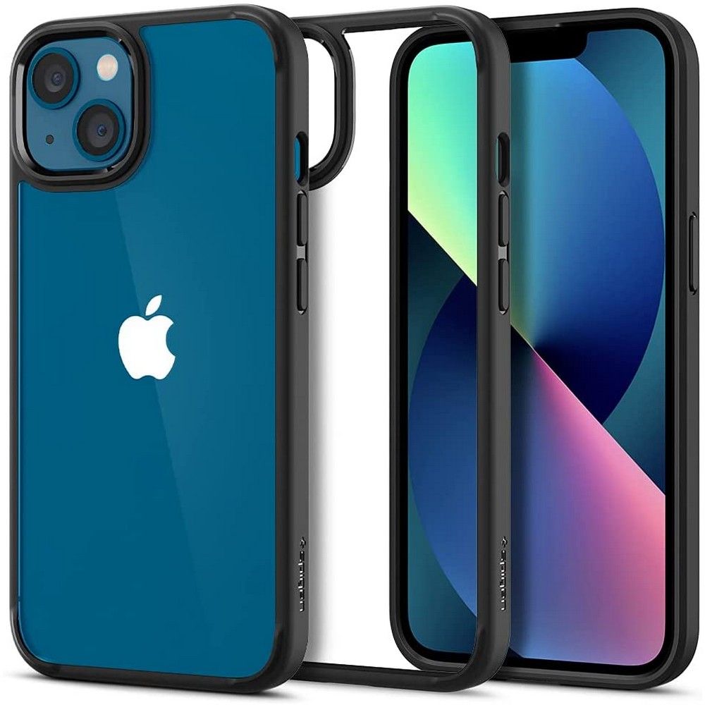 iTok webáruház - Spigen Spigen Ultra Hybrid tok iPhone 13 készülékhez (matt fekete) 1 Spigen Ultra Hybrid iPhone 13 Case (matt fekete)