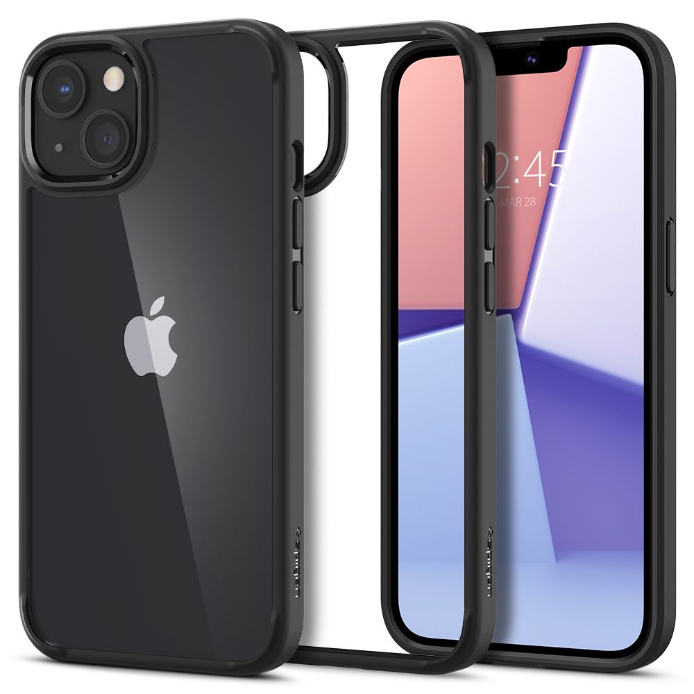 iTok webáruház - Spigen Spigen Ultra Hybrid tok iPhone 13 készülékhez (matt fekete) 8 Spigen Ultra Hybrid iPhone 13 Case (matt fekete)