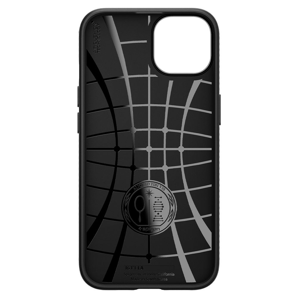 iTok webáruház - Spigen Spigen Liquid Air tok iPhone 13-hoz (matt fekete) 3 Spigen Liquid Air iPhone 13 Case (matt fekete)