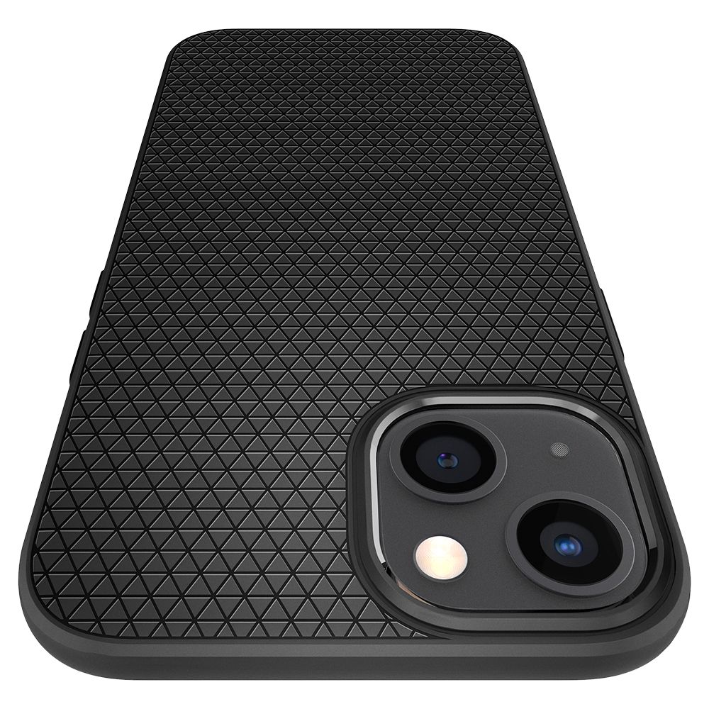 iTok webáruház - Spigen Spigen Liquid Air tok iPhone 13-hoz (matt fekete) 7 Spigen Liquid Air iPhone 13 Case (matt fekete)