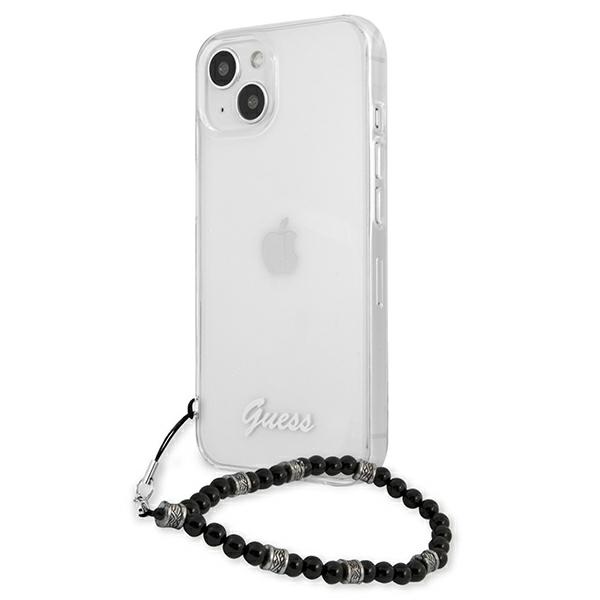 iTok webáruház - Guess Guess GUHCP13MKPSBK iPhone 13 6,1 hüvelykes átlátszó kemény tok – Black Pearl 2 Guess GUHCP13MKPSBK iPhone 13 6.1" Transparent hardcase Black Pearl