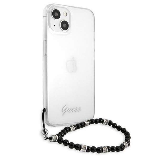 iTok webáruház - Guess Guess GUHCP13MKPSBK iPhone 13 6,1 hüvelykes átlátszó kemény tok – Black Pearl 4 Guess GUHCP13MKPSBK iPhone 13 6.1" Transparent hardcase Black Pearl