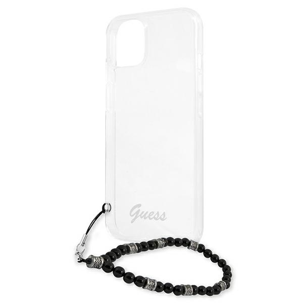 iTok webáruház - Guess Guess GUHCP13MKPSBK iPhone 13 6,1 hüvelykes átlátszó kemény tok – Black Pearl 6 Guess GUHCP13MKPSBK iPhone 13 6.1" Transparent hardcase Black Pearl