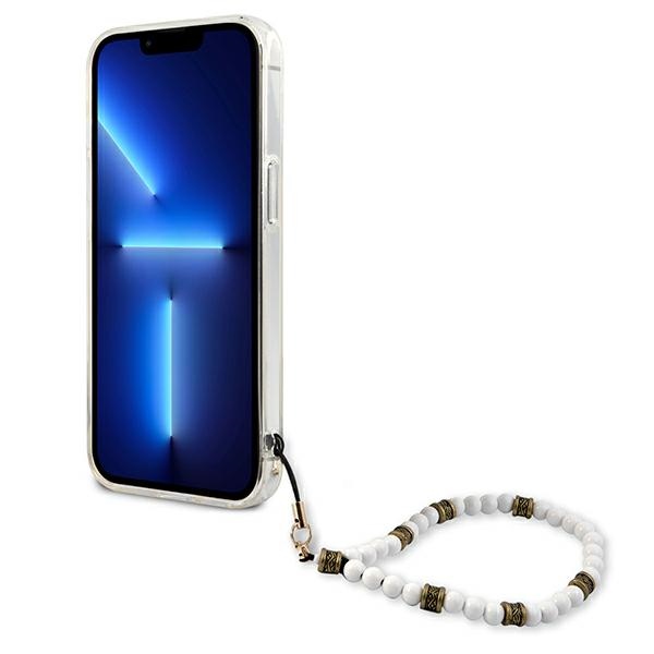 iTok webáruház - Guess Guess GUHCP13MKPSWH iPhone 13 6,1 hüvelykes átlátszó kemény tok White Pearl 5 Guess GUHCP13MKPSWH iPhone 13 6.1" Transparent hardcase White Pearl