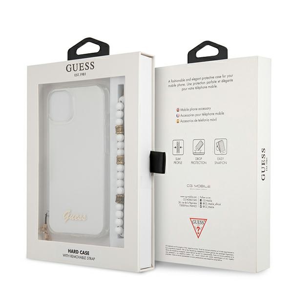 iTok webáruház - Guess Guess GUHCP13MKPSWH iPhone 13 6,1 hüvelykes átlátszó kemény tok White Pearl 8 Guess GUHCP13MKPSWH iPhone 13 6.1" Transparent hardcase White Pearl