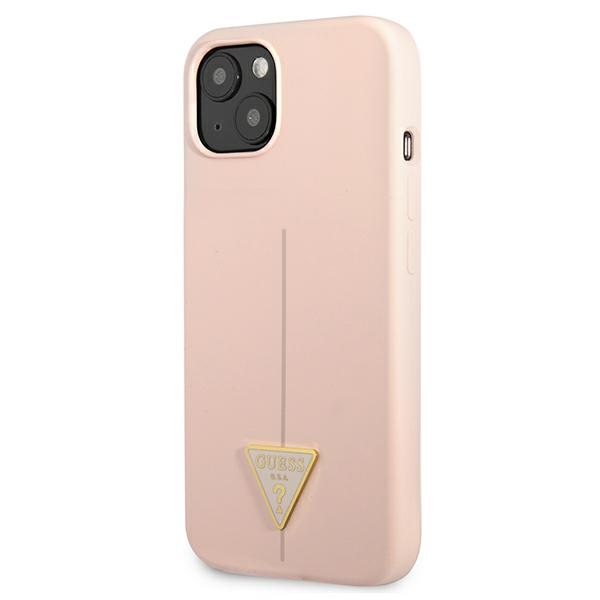 iTok webáruház - Guess Guess GUHCP13MSLTGP iPhone 13 Silicone Triangle szilikon tok – rózsaszín 2 Guess GUHCP13MSLTGP iPhone 13 6.1" pink/pink hardcase Silicone Triangle