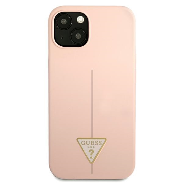 iTok webáruház - Guess Guess GUHCP13MSLTGP iPhone 13 Silicone Triangle szilikon tok – rózsaszín 3 Guess GUHCP13MSLTGP iPhone 13 6.1" pink/pink hardcase Silicone Triangle