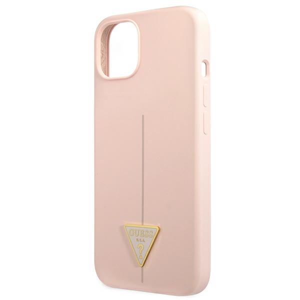 iTok webáruház - Guess Guess GUHCP13MSLTGP iPhone 13 Silicone Triangle szilikon tok – rózsaszín 6 Guess GUHCP13MSLTGP iPhone 13 6.1" pink/pink hardcase Silicone Triangle
