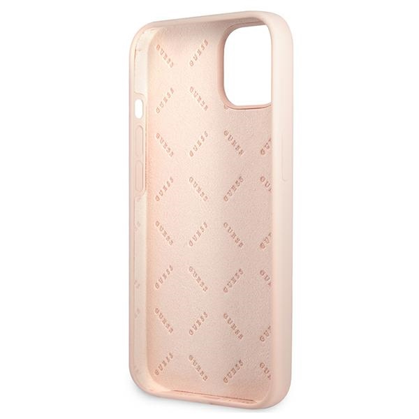 iTok webáruház - Guess Guess GUHCP13MSLTGP iPhone 13 Silicone Triangle szilikon tok – rózsaszín 7 Guess GUHCP13MSLTGP iPhone 13 6.1" pink/pink hardcase Silicone Triangle