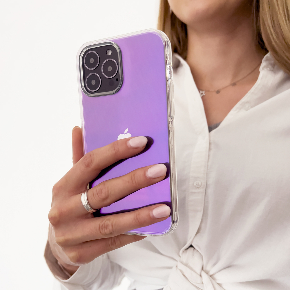 iTok webáruház - Aurora Case tok iPhone 13 készülékhez 3 Aurora Case case for iPhone 13 gel neon cover purple