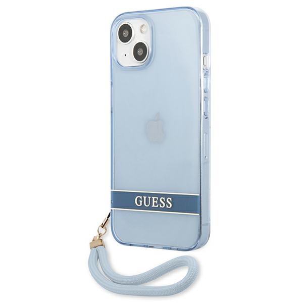 iTok webáruház - Guess Guess GUHCP13MHTSGSB iPhone 13 tok – kék 2 Guess GUHCP13MHTSGSB iPhone 13 6.1 "blue / blue hardcase Translucent Stap