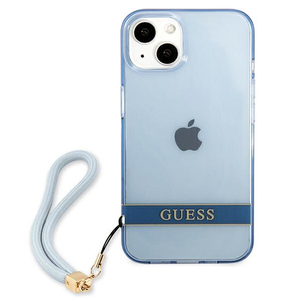 iTok webáruház - Guess Guess GUHCP13MHTSGSB iPhone 13 tok – kék 3 Guess GUHCP13MHTSGSB iPhone 13 6.1 "blue / blue hardcase Translucent Stap