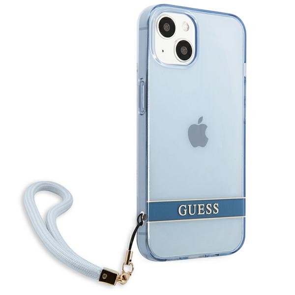 iTok webáruház - Guess Guess GUHCP13MHTSGSB iPhone 13 tok – kék 4 Guess GUHCP13MHTSGSB iPhone 13 6.1 "blue / blue hardcase Translucent Stap