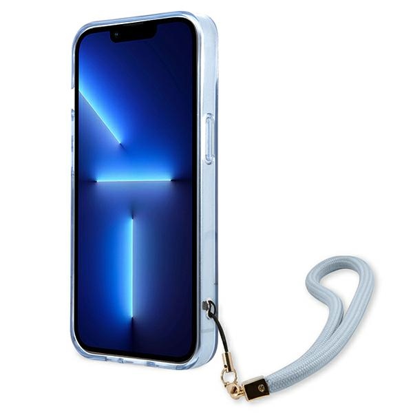 iTok webáruház - Guess Guess GUHCP13MHTSGSB iPhone 13 tok – kék 5 Guess GUHCP13MHTSGSB iPhone 13 6.1 "blue / blue hardcase Translucent Stap