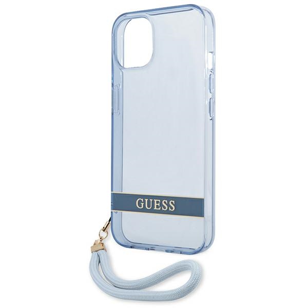 iTok webáruház - Guess Guess GUHCP13MHTSGSB iPhone 13 tok – kék 6 Guess GUHCP13MHTSGSB iPhone 13 6.1 "blue / blue hardcase Translucent Stap