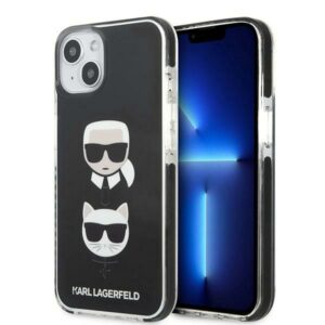 Karl Lagerfeld Karl&Choupette Head tok iPhone 13-hoz (fekete)