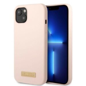 Guess GUHMP13MSBPLP iPhone 13 6,1″ rózsaszín szilikontok MagSafe