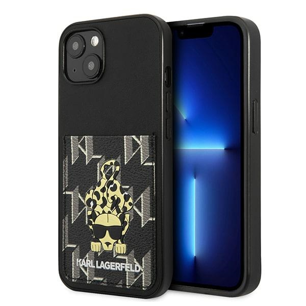 iTok webáruház - Karl Lagerfeld Karl Lagerfeld Karlimals Cardslot tok iPhone 13-hoz (fekete) 1 Karl Lagerfeld Karlimals Cardslot case for iPhone 13 (fekete)