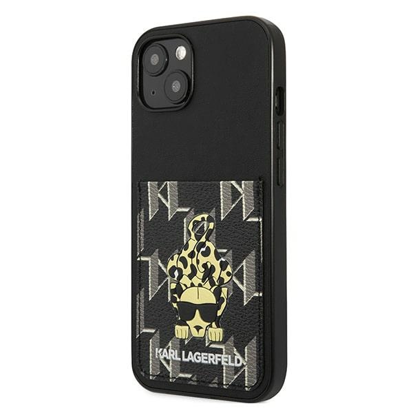 iTok webáruház - Karl Lagerfeld Karl Lagerfeld Karlimals Cardslot tok iPhone 13-hoz (fekete) 2 Karl Lagerfeld Karlimals Cardslot case for iPhone 13 (fekete)
